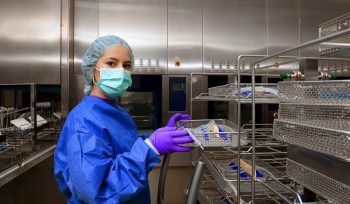 Sterile processing tech in a hospital